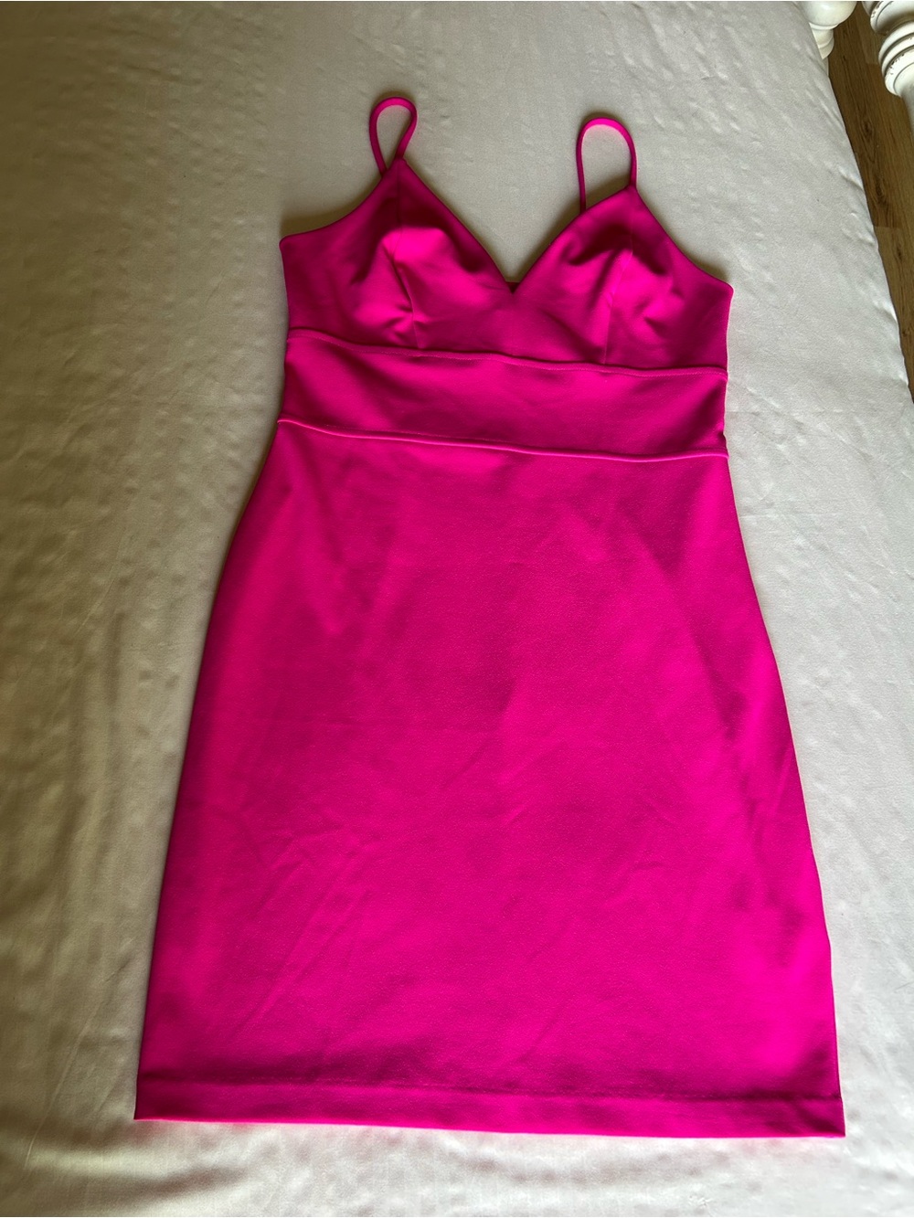 Express Hot Pink Spaghetti-Strap Mini Dress